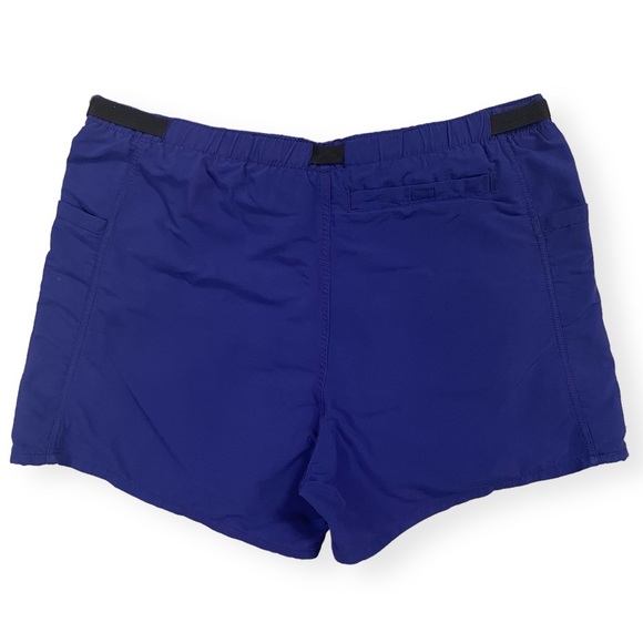 Patagonia Thick Nylon Blue Lined Shorts with Built in Belt Size M - Picture 2 of 7